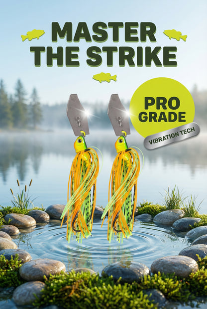 Vibrating Jig Bladed Swim Premium with Rubber Skirt for Freshwater