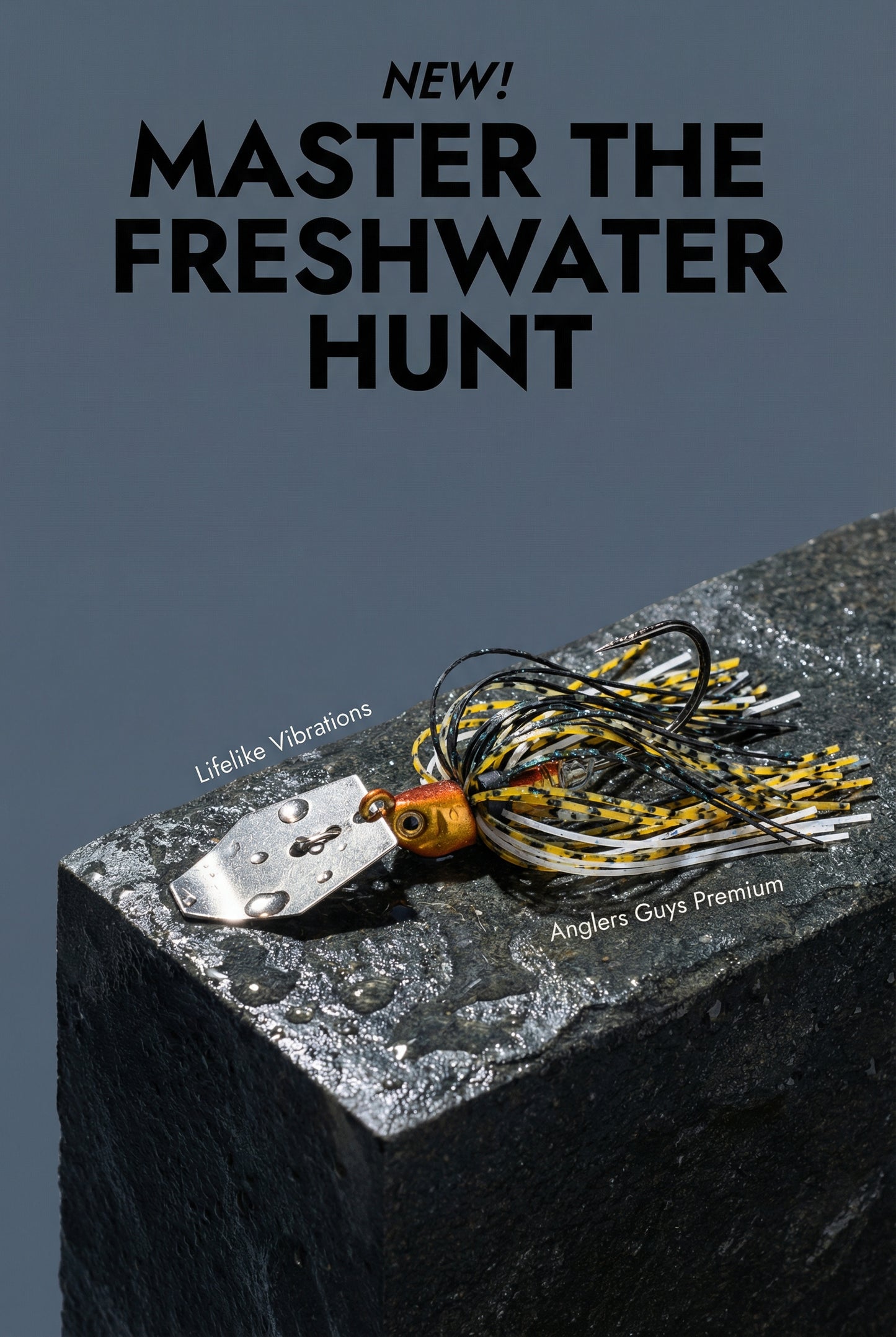 Vibrating Jig Bladed Swim Premium with Rubber Skirt for Freshwater