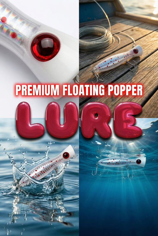 Floating Popper Premium Fishing Lure 3D Eyes