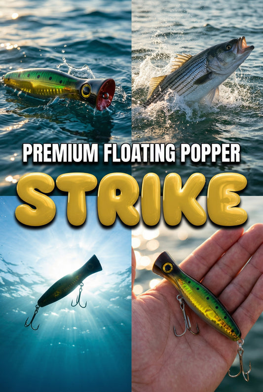 Floating Popper Premium Fishing Lure 3D Eyes