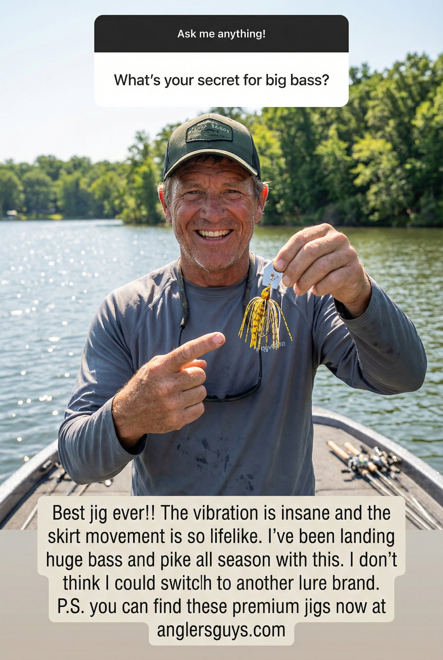 Vibrating Jig Bladed Swim Premium with Rubber Skirt for Freshwater