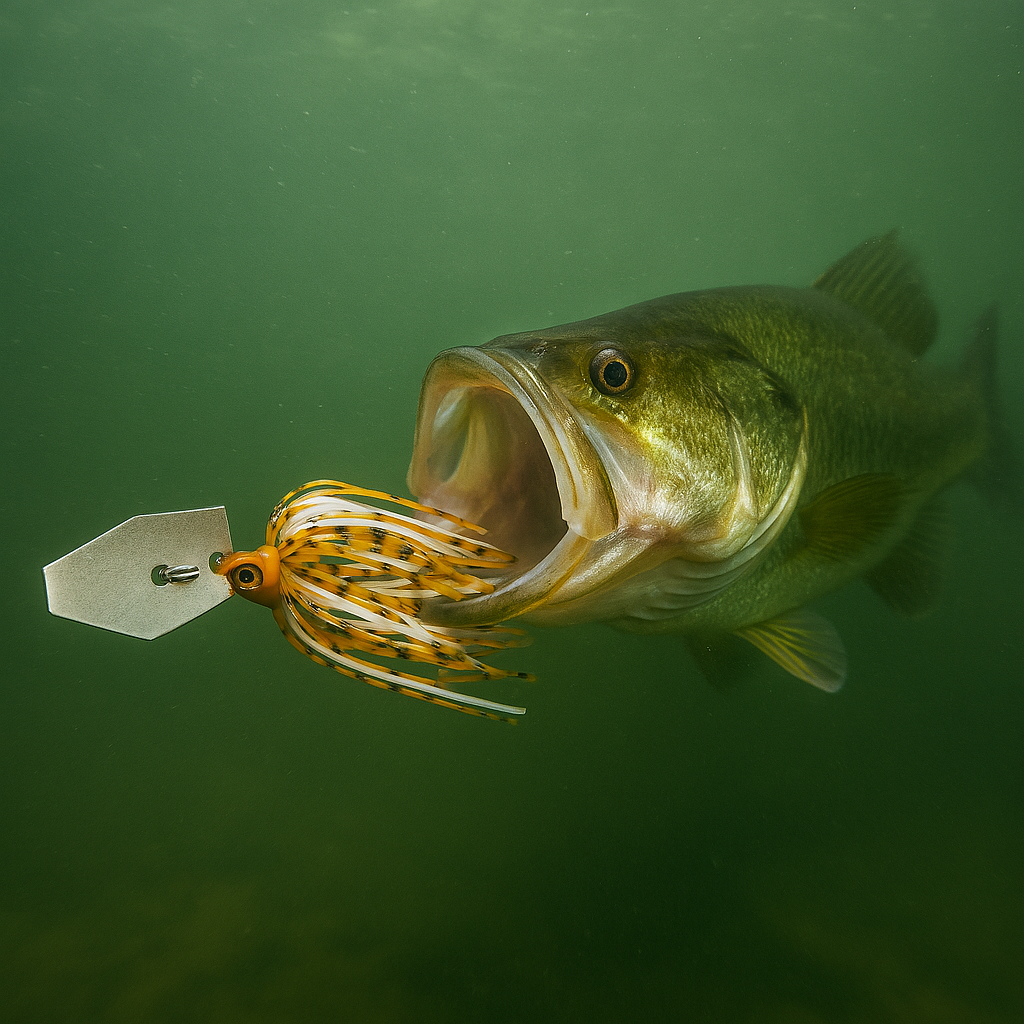 Vibrating Jig Bladed Swim Premium with Rubber Skirt for Freshwater