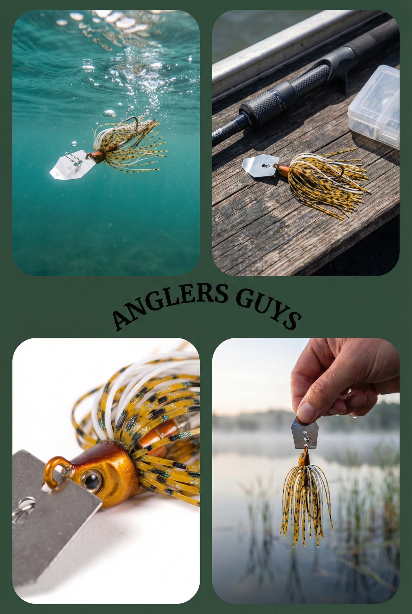 Vibrating Jig Bladed Swim Premium with Rubber Skirt for Freshwater